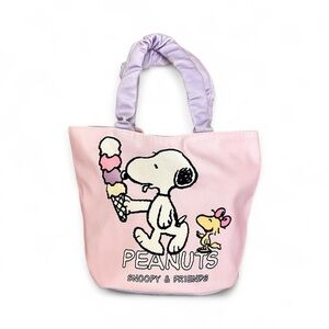 NEW Cute Snoopy & Woodstock Mini Bag Ice Cream Pastel Pink Purple NWT